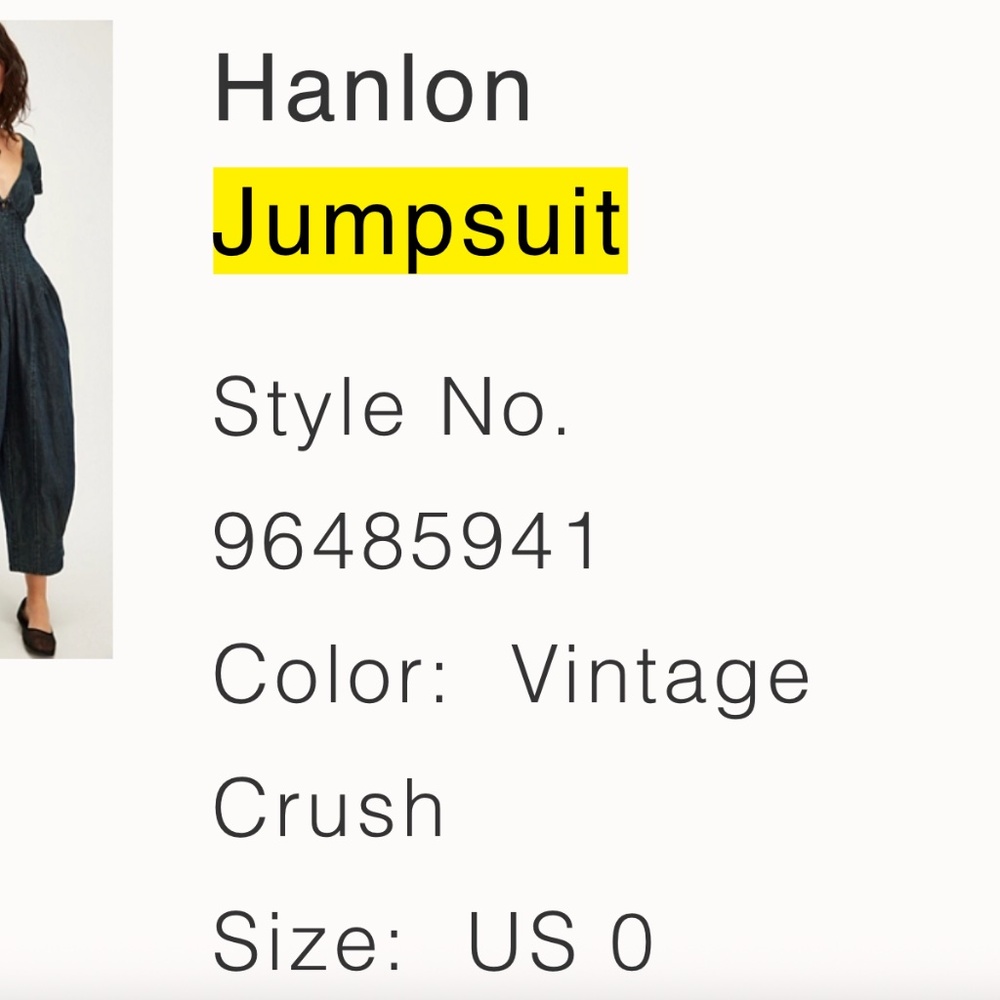 Free People Hanlon Jumpsuit - Picture 4 of 4